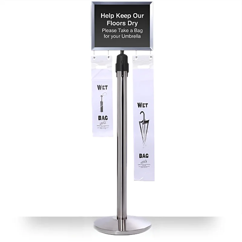 Umbrella Bag Stand With Sign